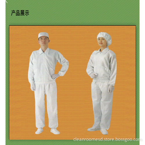 Antistatic Clean Room Garments Clothes , Esd Working Garment